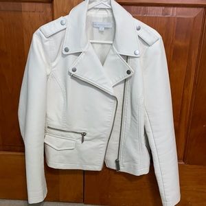 White leather jacket
